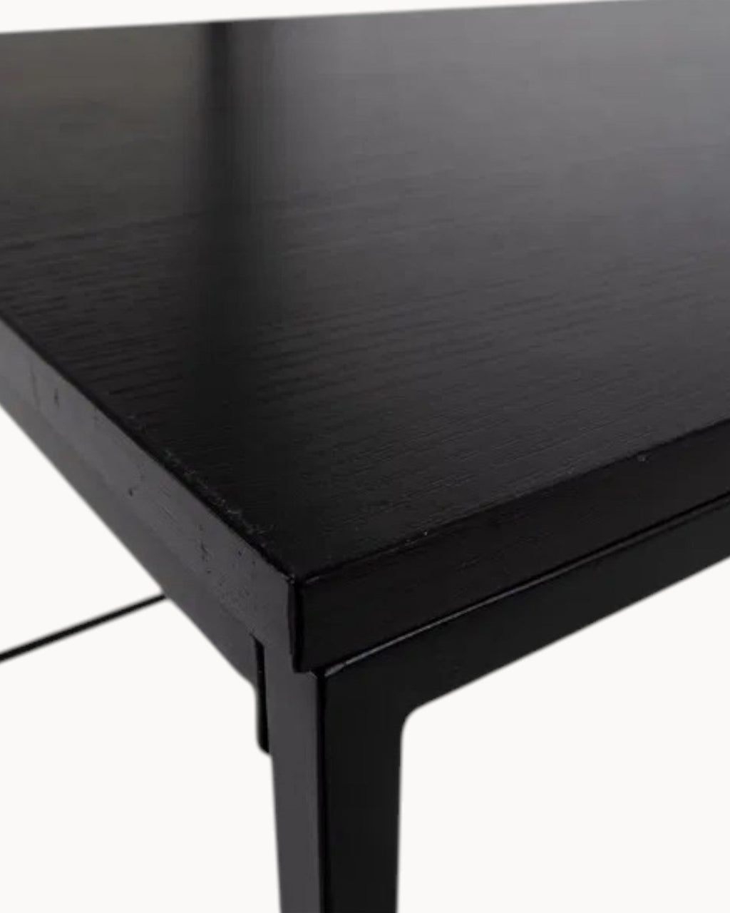 Vita Sofabord | Sort Metalstel, Kompakt Design 60x90 cm 5