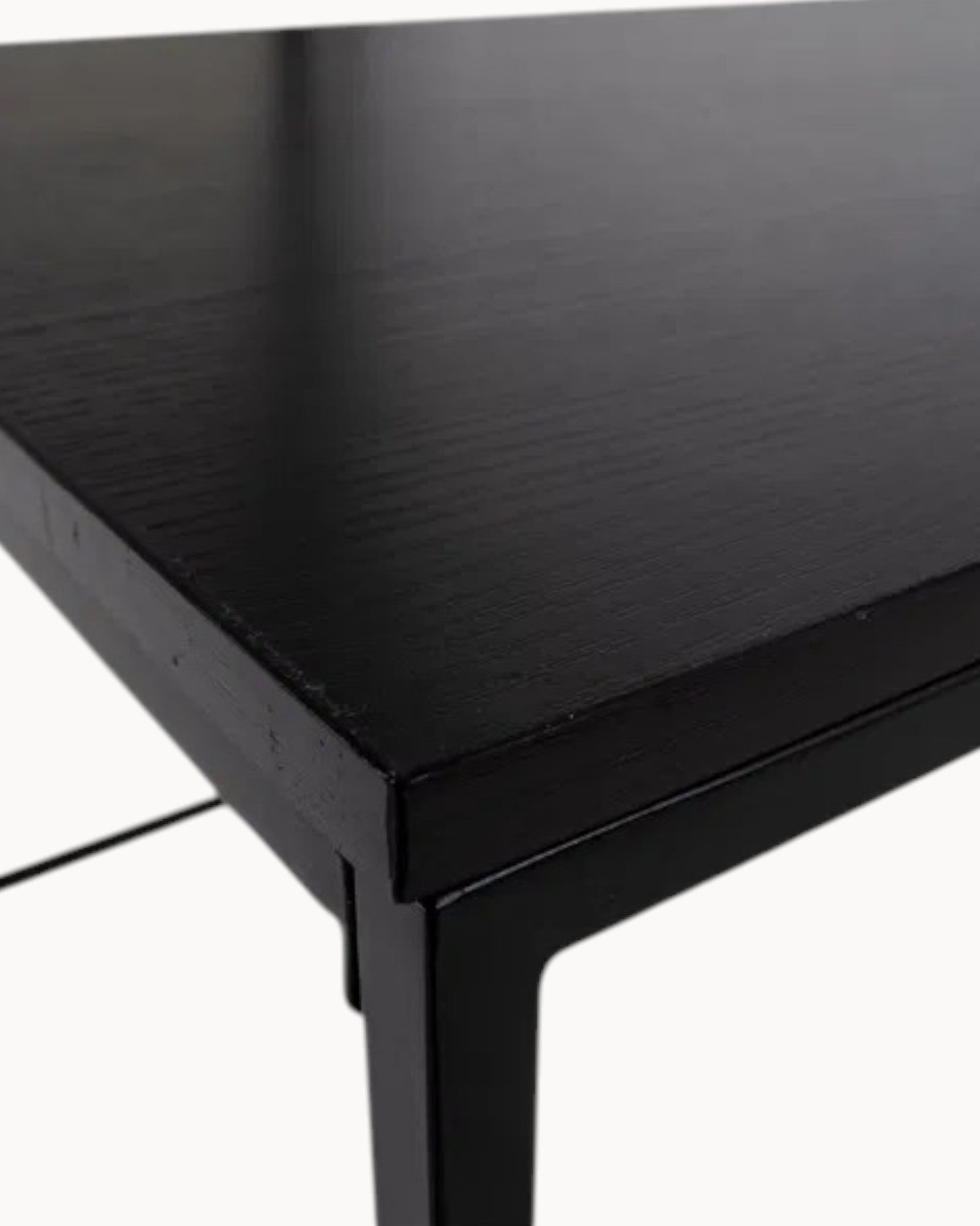 Vita Sofabord | Sort Metalstel, Kompakt Design 60x90 cm 5