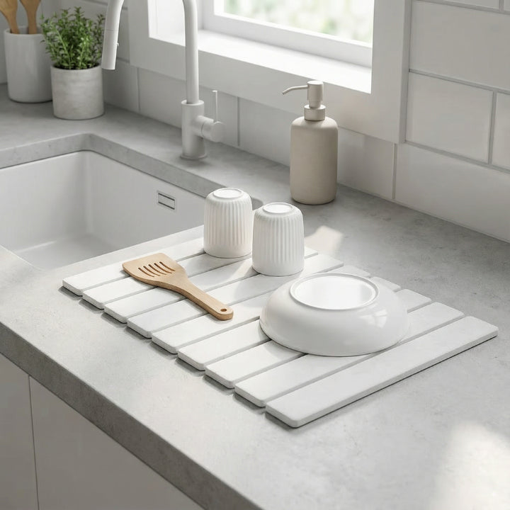 Diatoméjord Tørringsmåtte – Foldbar Natursten med Hurtig Vandabsorption 1