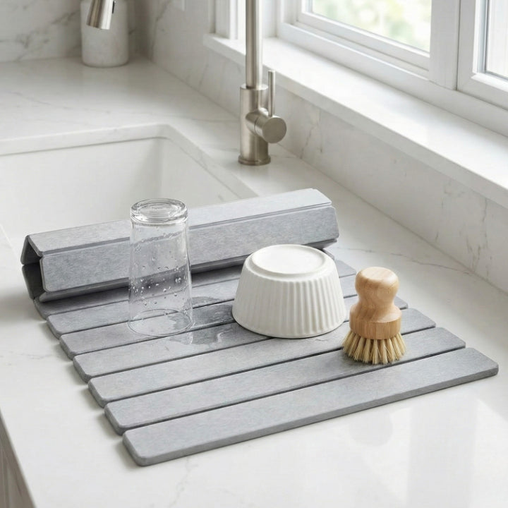 Diatoméjord Tørringsmåtte – Foldbar Natursten med Hurtig Vandabsorption 3