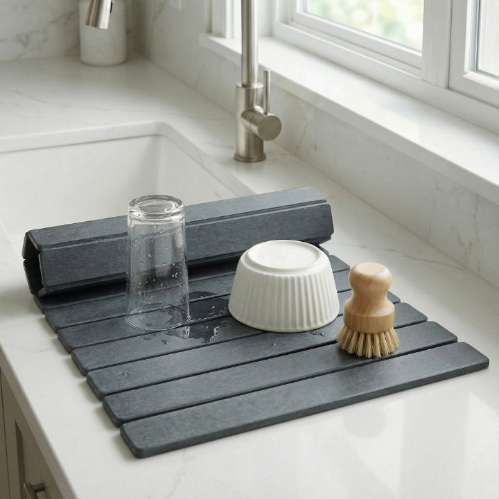 Diatoméjord Tørringsmåtte – Foldbar Natursten med Hurtig Vandabsorption 4