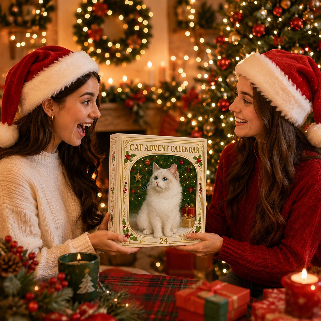 Julekalender til Katteelskere med 24 Kattefigurer 2