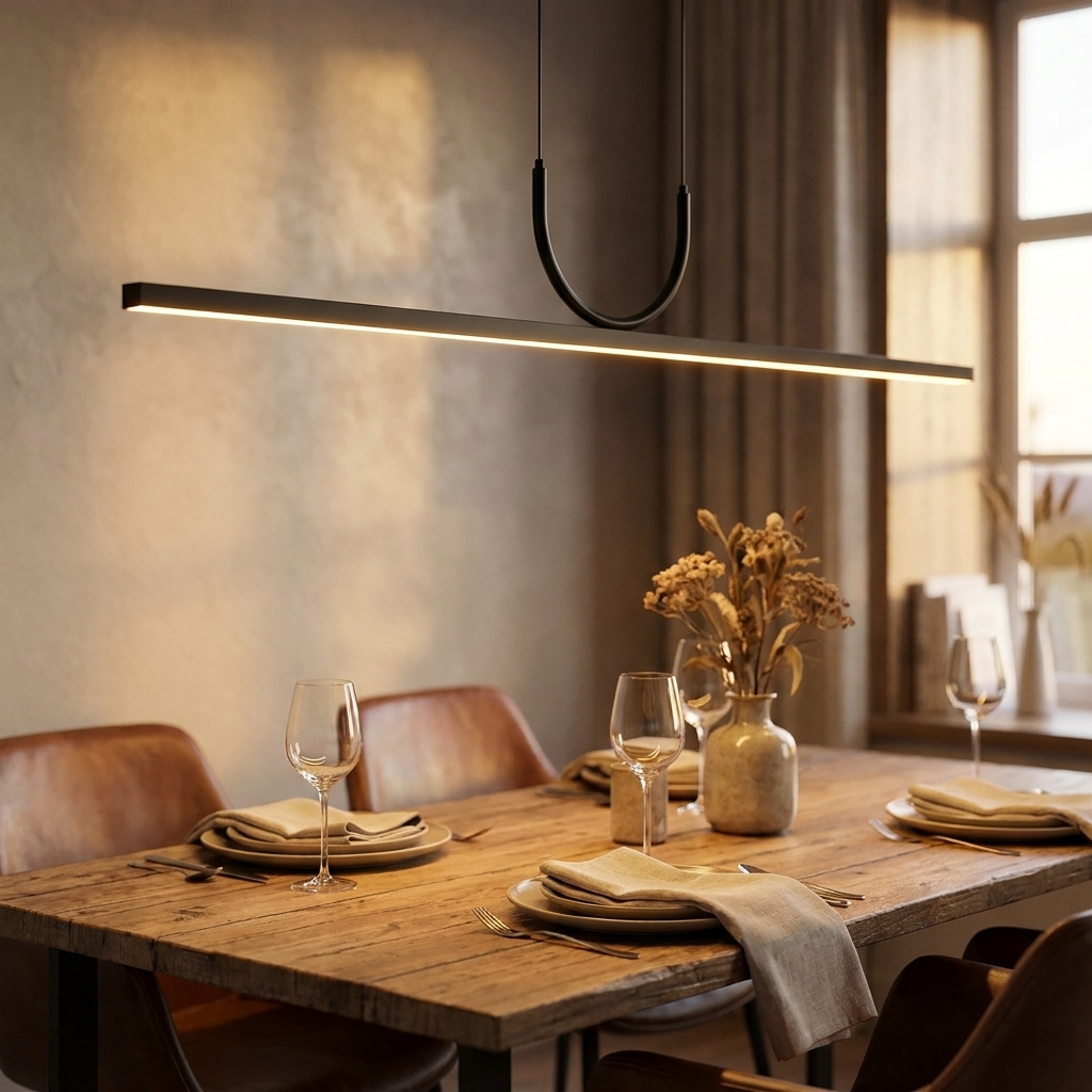 LED Bar Spisebordslampe i Metal – Justerbar Lysstyrke med Tre Lysindstillinger 1