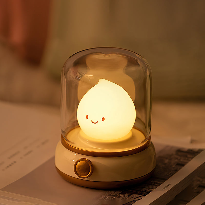 LED Sengebordslampe med Flammeeffekt – Berøringskontrol og USB Type-C Opladning 4