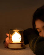 LED Sengebordslampe med Flammeeffekt – Berøringskontrol og USB Type-C Opladning 6