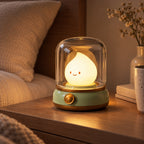 LED Sengebordslampe med Flammeeffekt – Berøringskontrol og USB Type-C Opladning 0