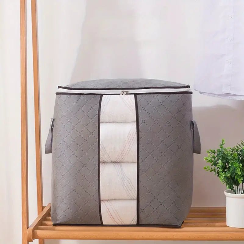 Opbevaringspose til Tøj i Åndbart Stof – Gennemsigtigt Vindue og Foldbart Design 3