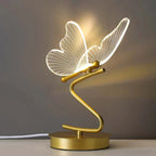 Sommerfugl Bordlampe i Jern og Akryl – Moderne LED Design 4
