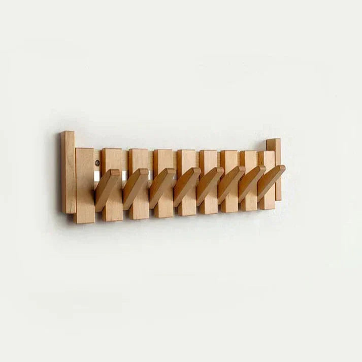 Vægknagerække i Valnød og Bøg – Klavernøgle Design med 4-8 Kroge 5