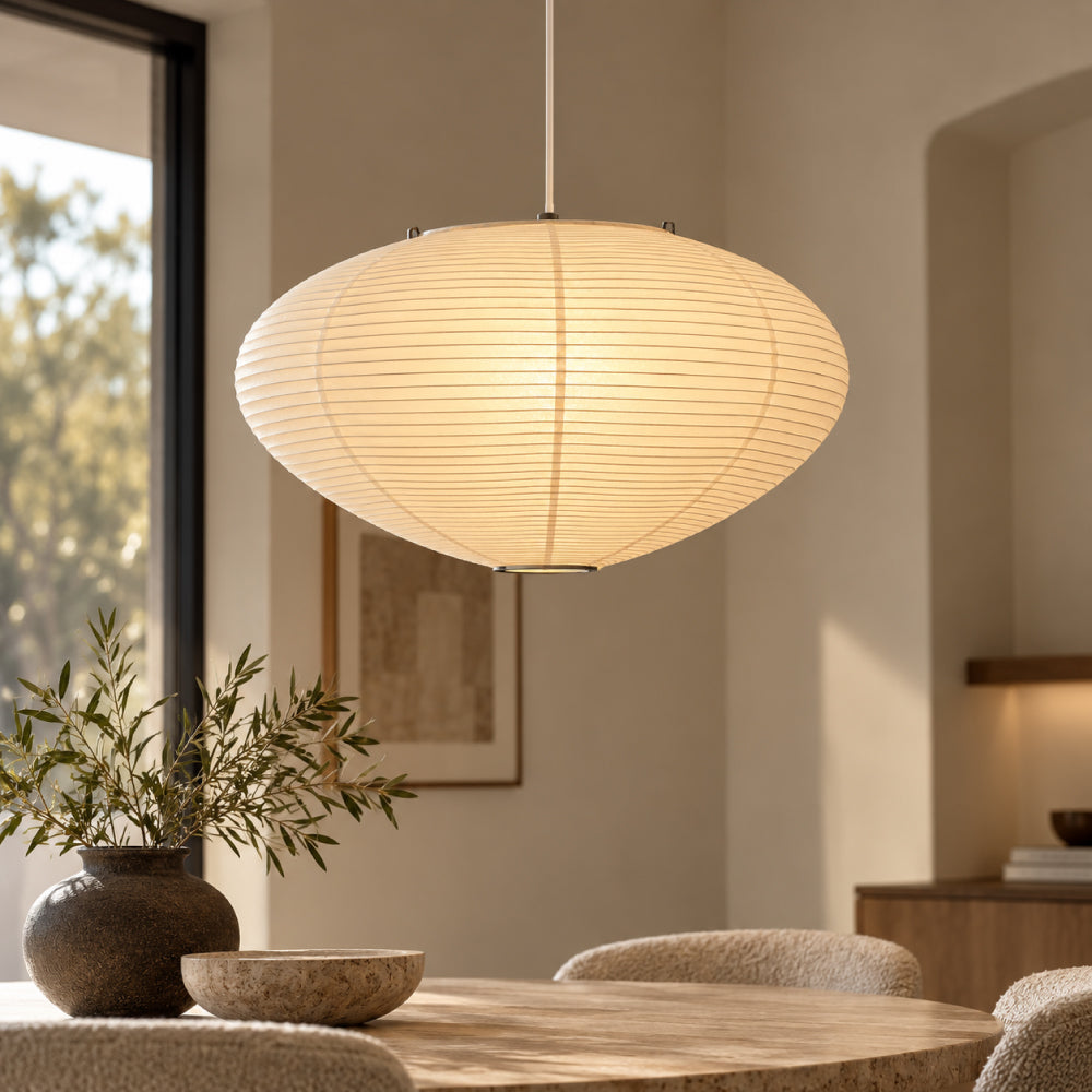 Washi Papir Pendel – Let og Elegant Design med Blødt Diffust Lys 0